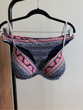 Azura Australia Blue Pink Paisley Print Bikini Set Size 10